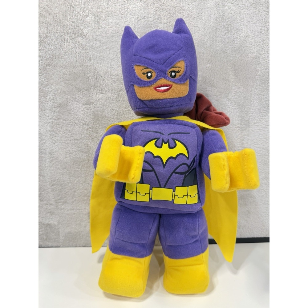 LEGO Batman Movie Batgirl 13" Plush Purple Yellow Cape DC Comics Minifigure